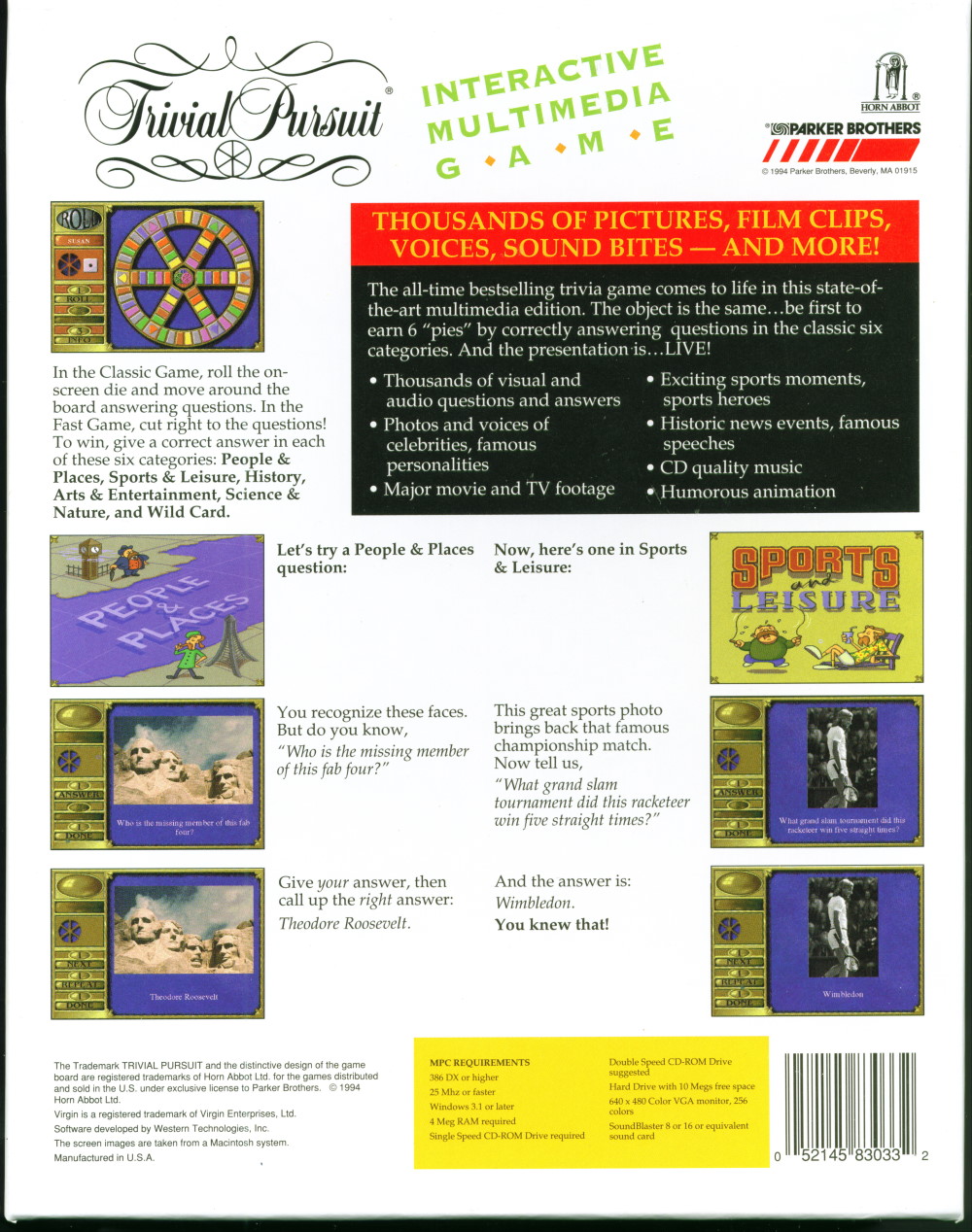 Trivial Pursuit Interactive Multimedia Game — box-2D-back (WOR)