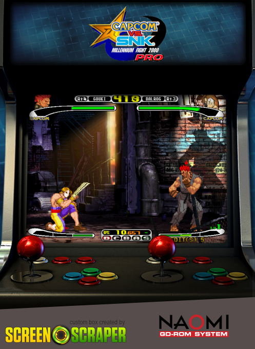 Capcom vs. SNK Millennium Fight 2000 Pro — box-2D (SS)