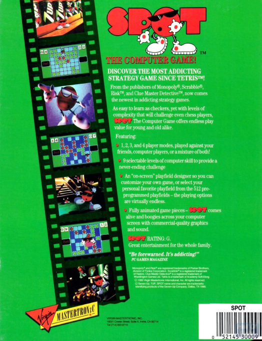 Spot - The Computer Game! — box-2D-back (EU)