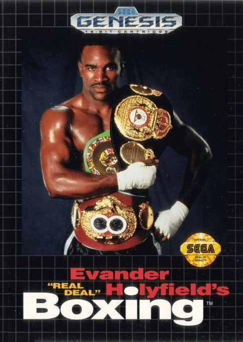 Evander Holyfield's 'Real Deal' Boxing box art