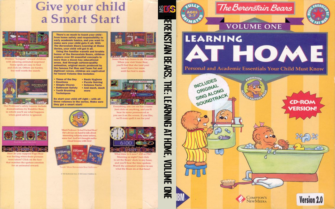 Berenstain Bears - Learning At Home, The, Volume One — box-texture (US)