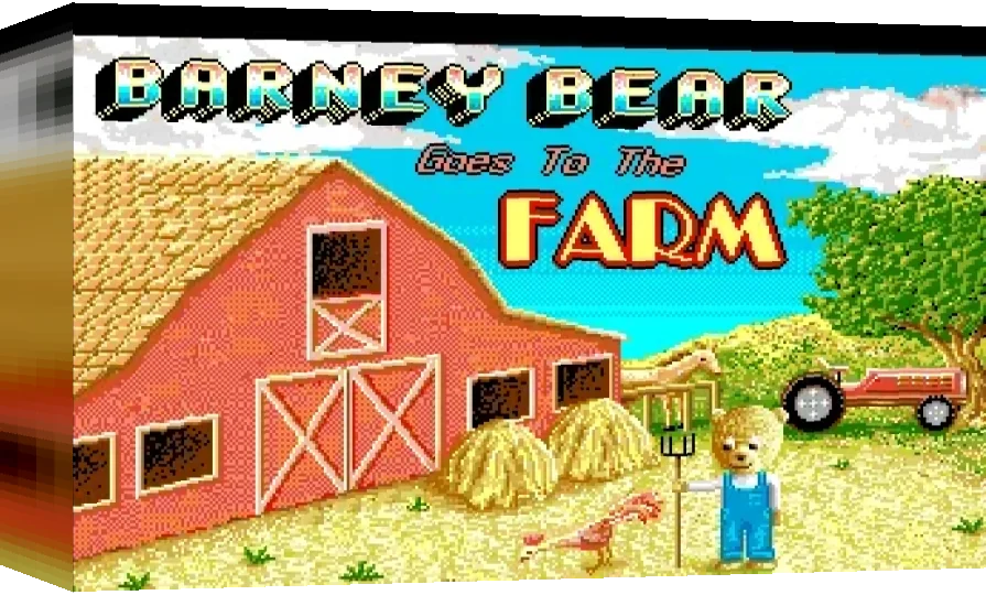 Barney Bear Goes To The Farm — box-3D (WOR)