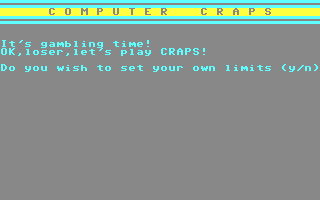Computer Craps — sstitle (WOR)