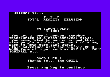 Total Reality Delusion — sstitle (EU)