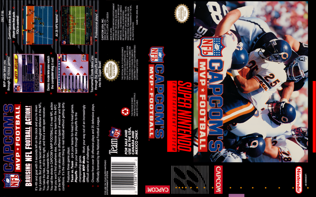 Capcom's MVP Football — box-texture (US)