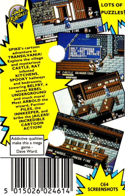 Spike in Transylvania — box-2D-back (EU)