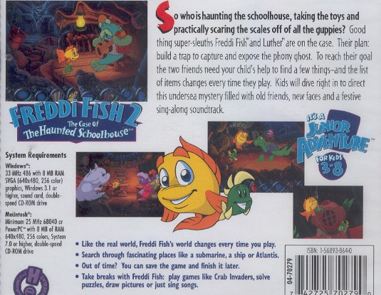 Freddi Fish 2: The Case of the Haunted Schoolhouse — box-2D-back (CUS)