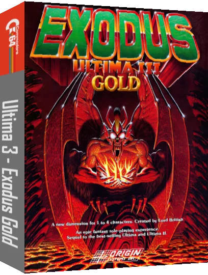 Ultima 3 - Exodus Gold — box-3D (CUS)