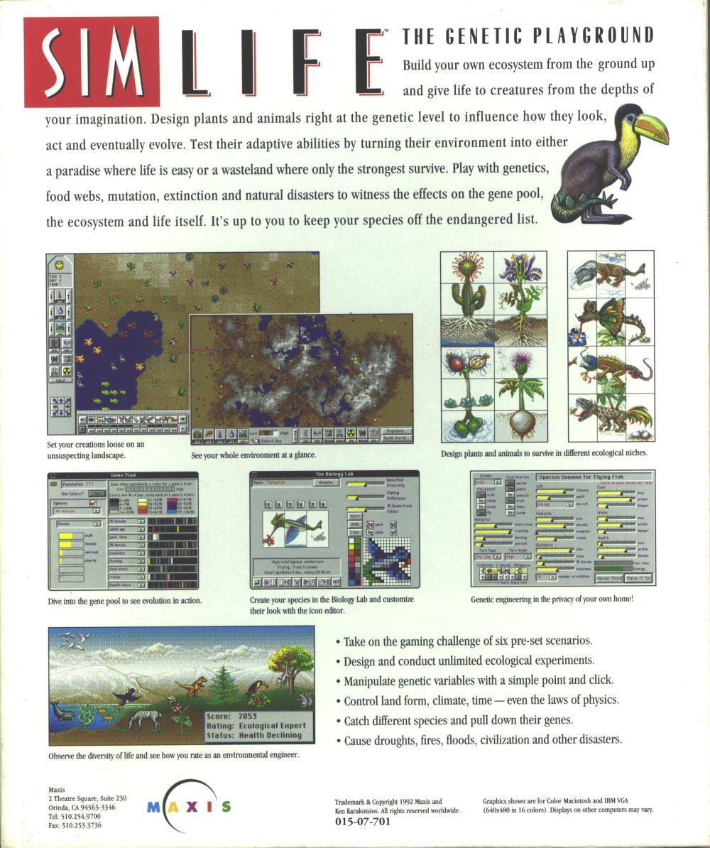 SimLife — box-2D-back (WOR)