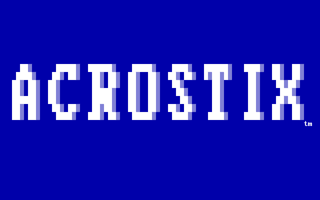 Acrostix box art