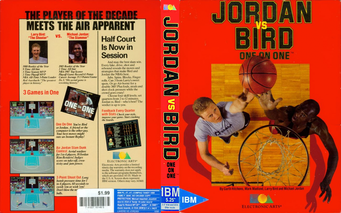 Jordan Vs Bird - One On One — box-texture (US)