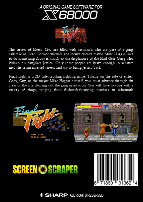 Final Fight — box-2D-back (SS)