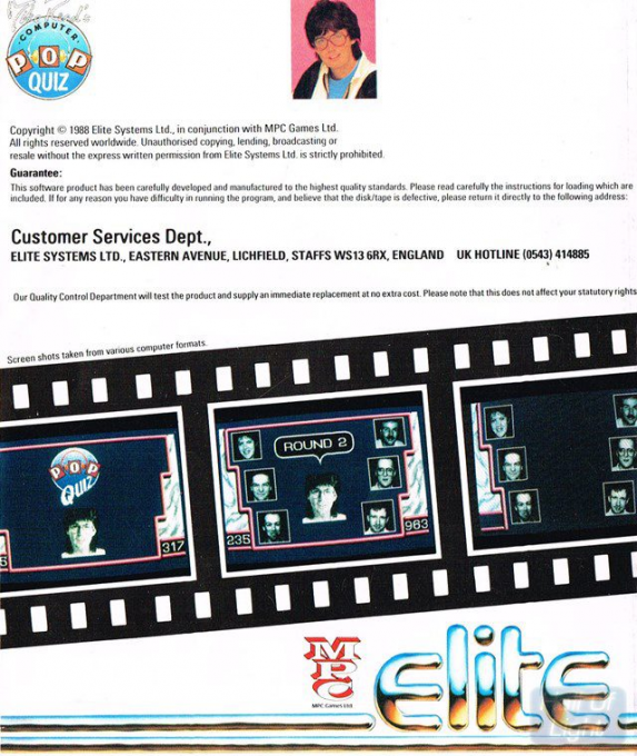 Mike Read's Computer Pop Quiz — box-2D-back (EU)