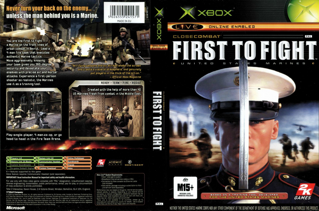 Close Combat - First to Fight - United States Marines — box-texture (AU)