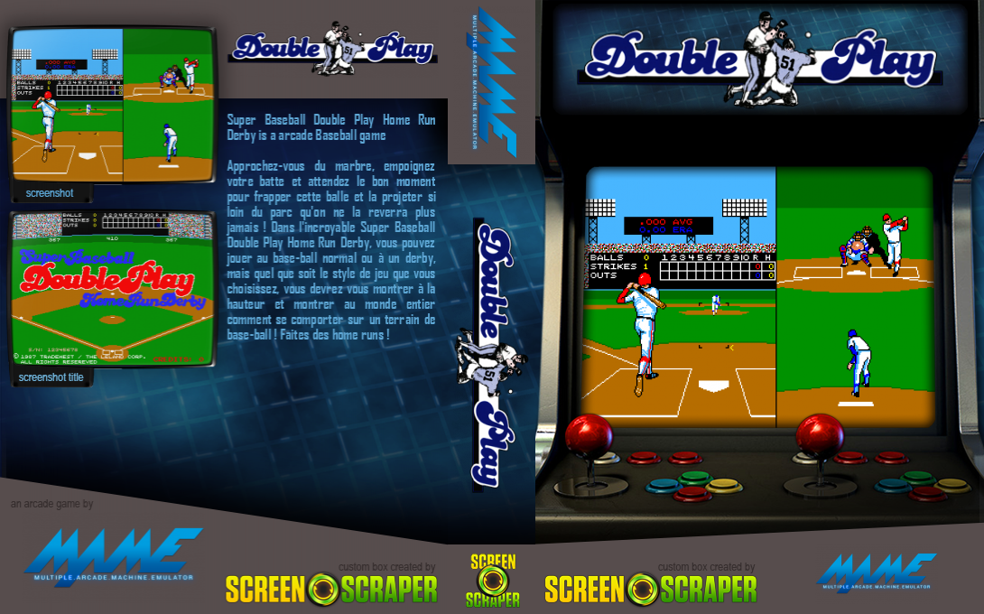 Super Baseball Double Play Home Run Derby — box-texture (SS)