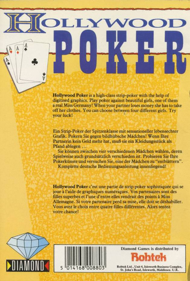 Hollywood Poker — box-2D-back (WOR)