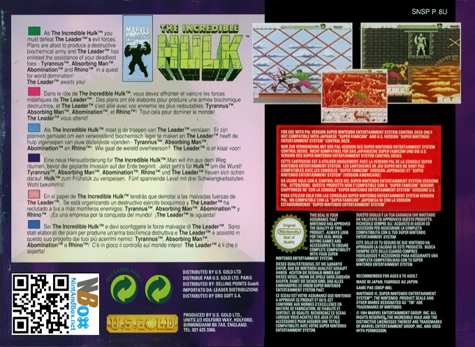 The Incredible Hulk — box-2D-back (EU)