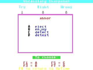 Vocabulary Sharpener — ss (WOR)