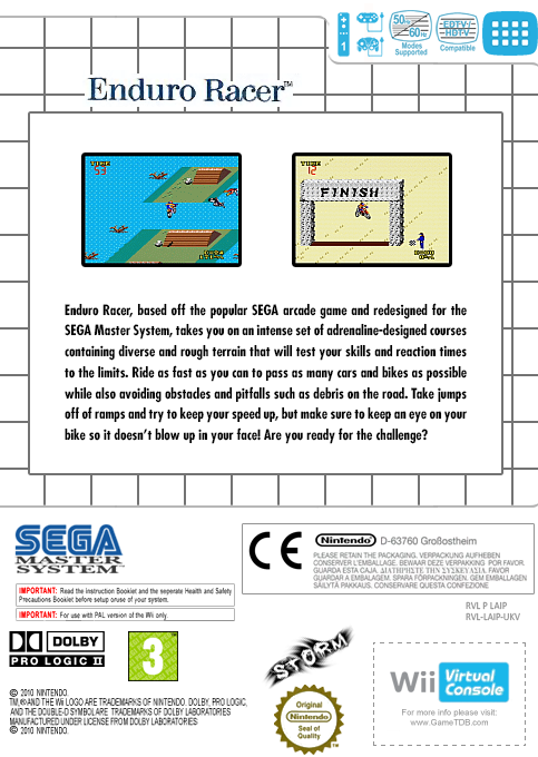 Enduro Racer — box-2D-back (EU)