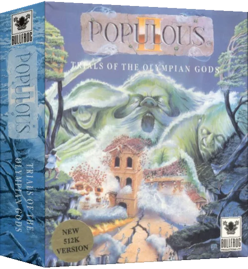 Populous II - Trials of the Olympian Gods — box-3D (EU)