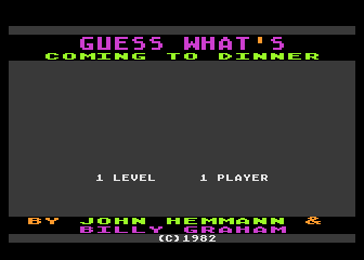 Guess What's Coming To Dinner — sstitle (WOR)