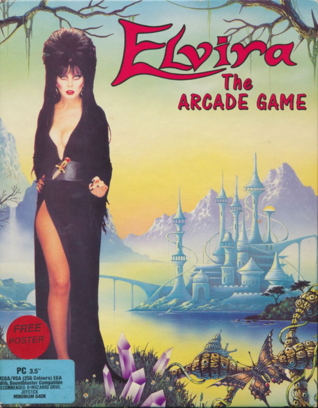 Elvira - The Arcade Game box art