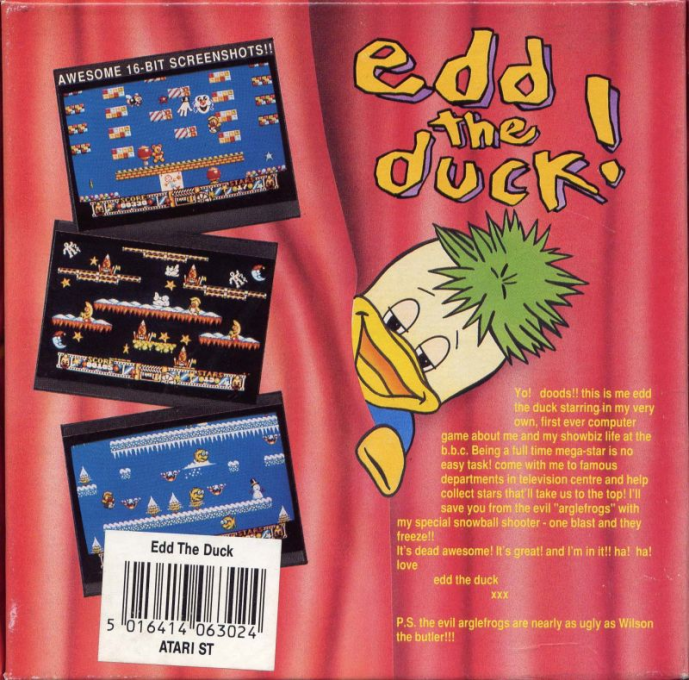 Edd The Duck! — box-2D-back (EU)