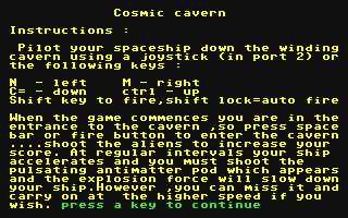 Cosmic Cavern — sstitle (WOR)