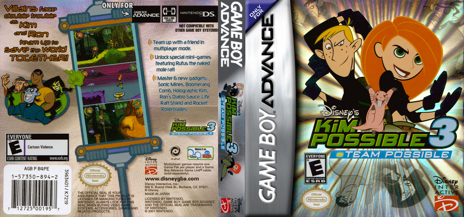 Kim Possible 3 - Team Possible — box-texture (US)