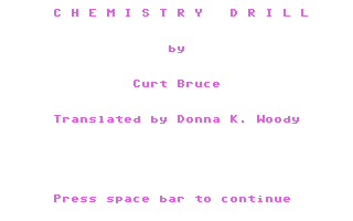 Chemistry Drill — sstitle (WOR)