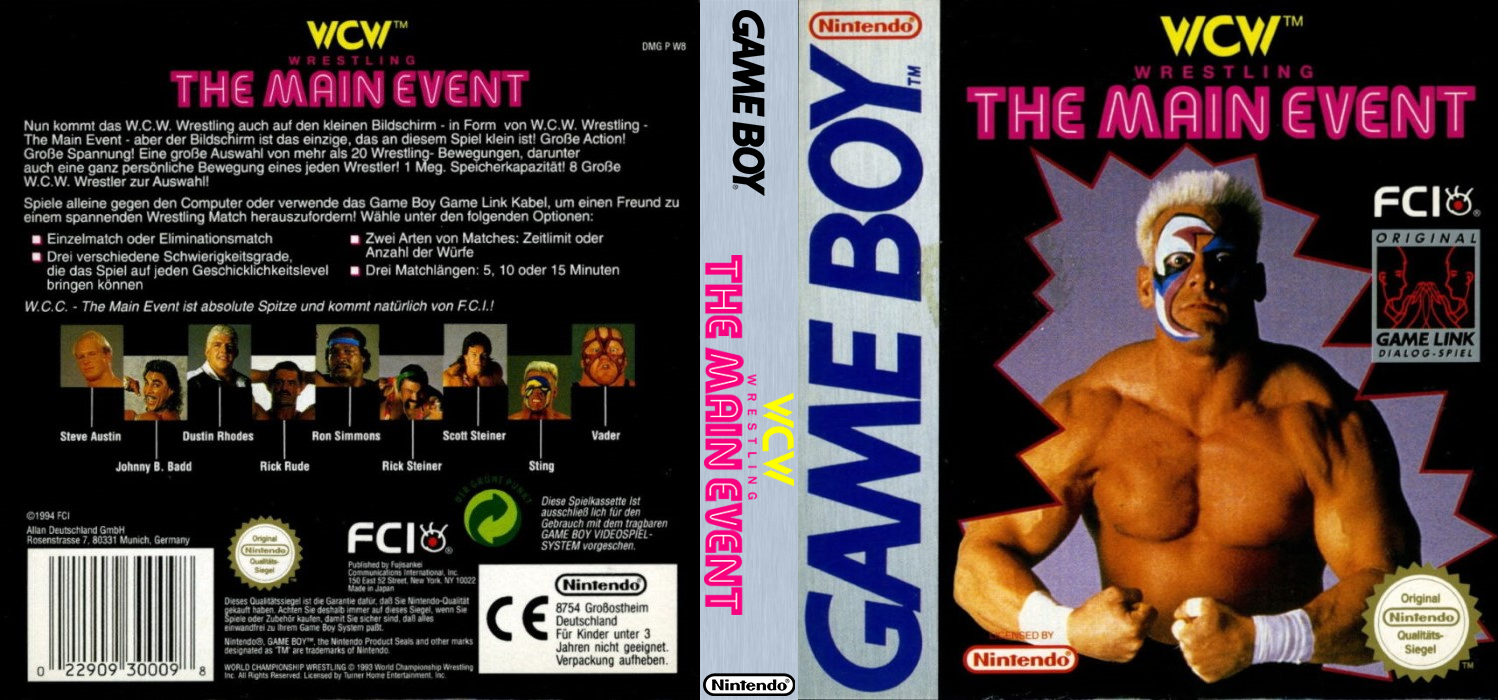 WCW Main Event — box-texture (DE)