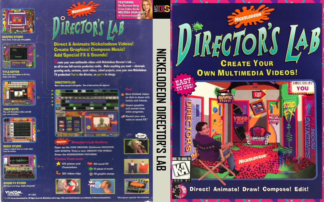 Nickelodeon Director's Lab — box-texture (US)