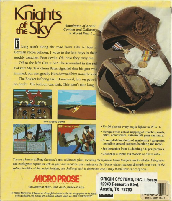 Knights Of The Sky — box-2D-back (US)