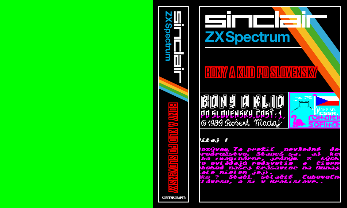 Bony A Klid Po Slovensky — box-texture (SS)