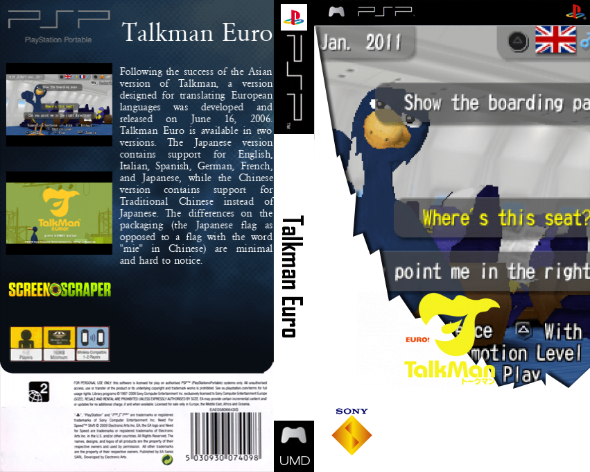 TalkMan Euro! TalkMan Europa Gengo Ban — box-texture (SS)