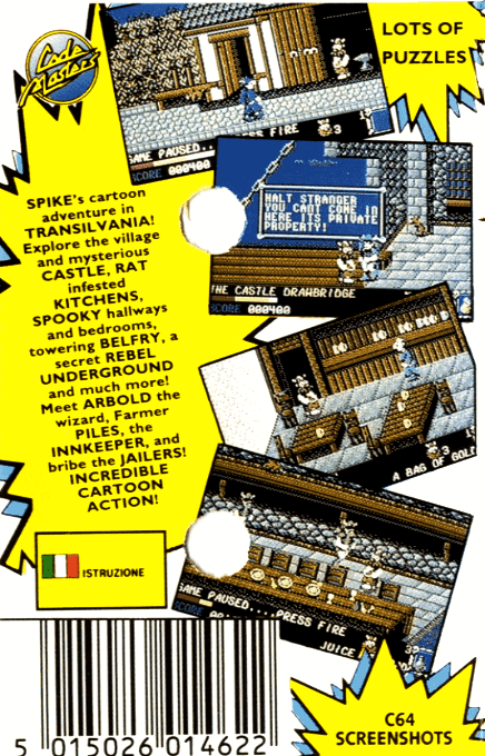 Spikey in Transylvania — box-2D-back (EU)