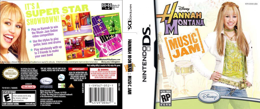 Hannah Montana - Music Jam — box-texture (US)