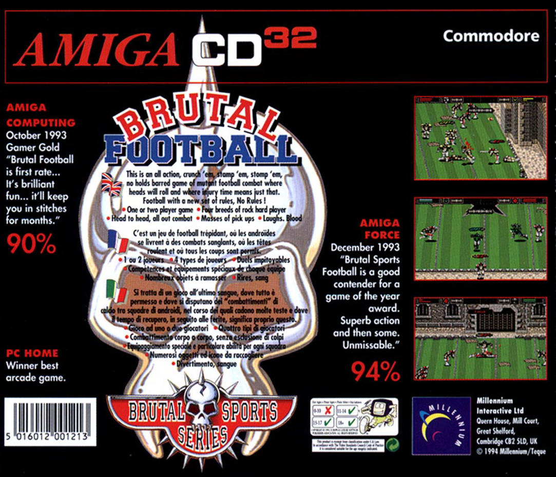 Brutal Football — box-2D-back (WOR)