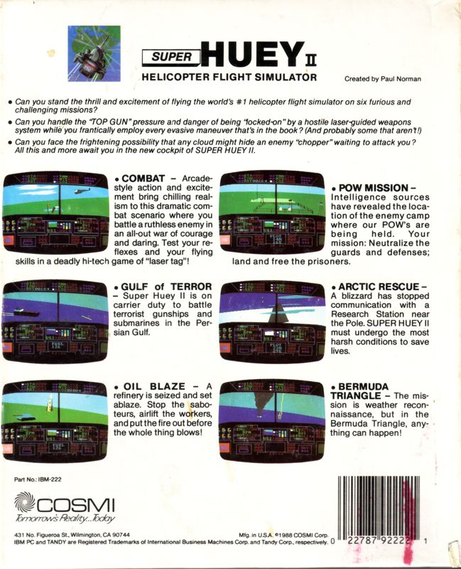 Super Huey 2 — box-2D-back (US)
