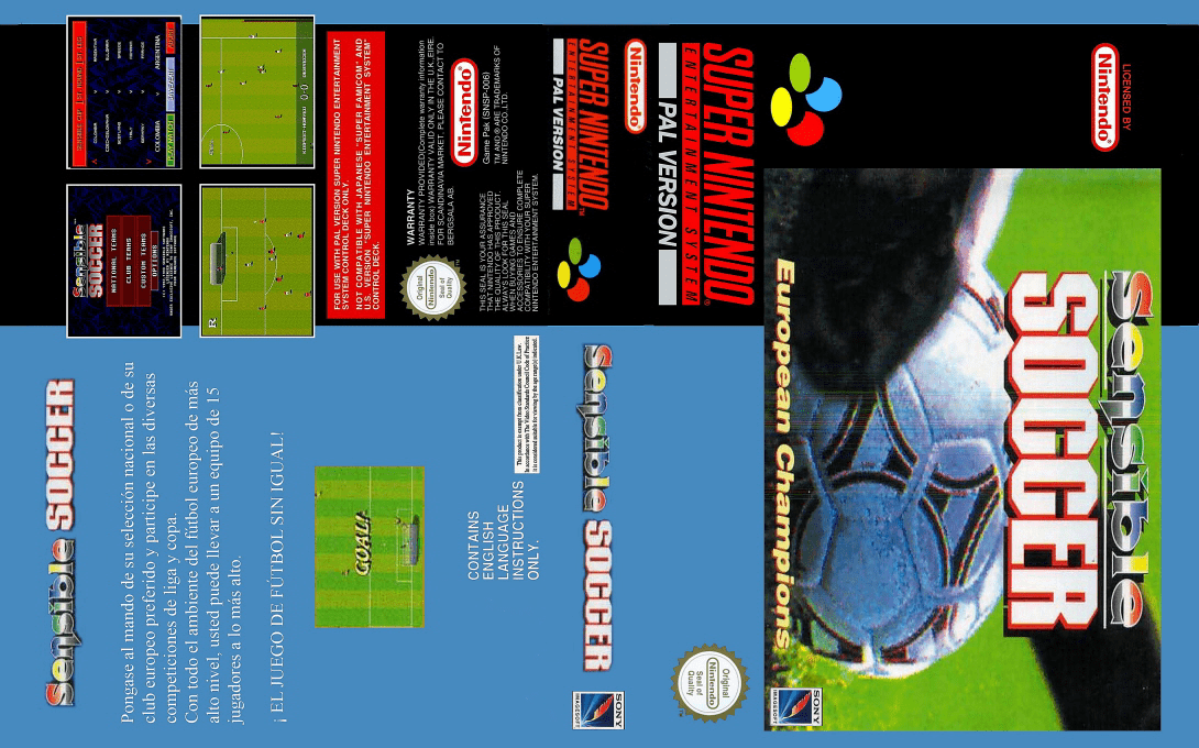 Sensible Soccer - European Champions — box-texture (EU)