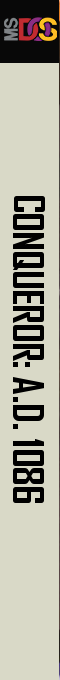 Conqueror: A.D. 1086 — box-2D-side (US)
