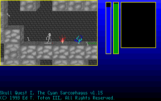Skull Quest I : The Cyan Sarcophagus — ss (WOR)