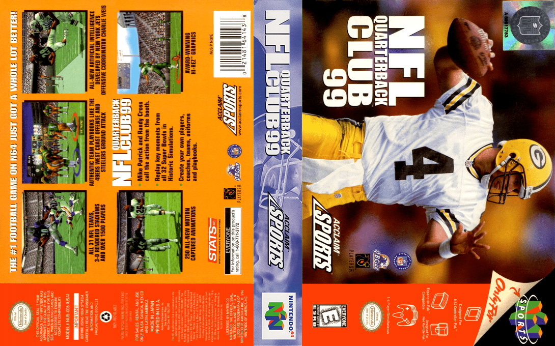 NFL Quarterback Club 99 — box-texture (US)