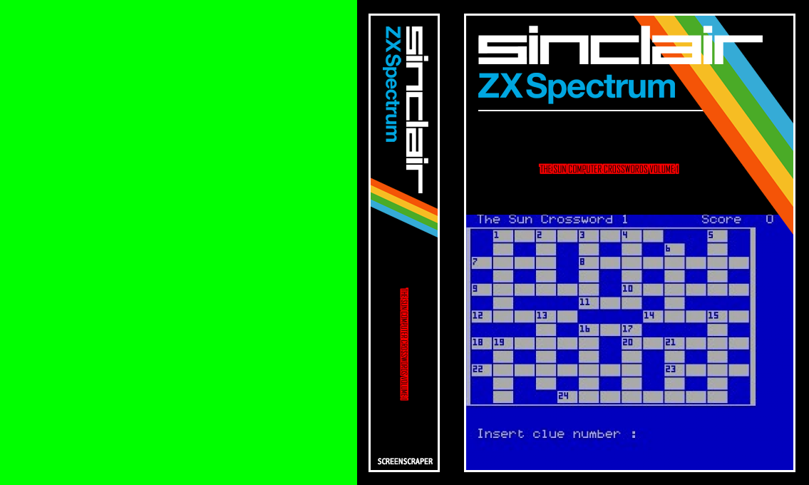 Sun Computer Crosswords Volume 1, The — box-texture (SS)