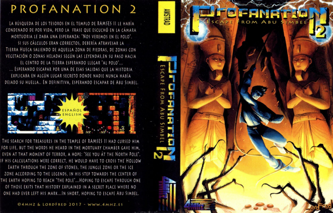 Profanation 2 - Escape From Abu Simbel — box-texture (SP)