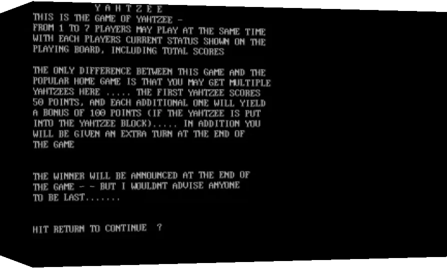 Yahtzee — box-3D (WOR)