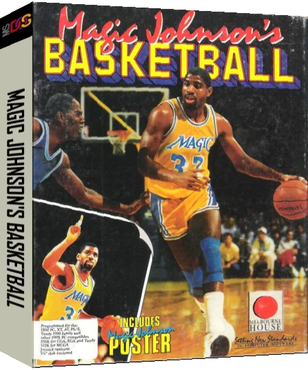 Magic Johnson's Basketball — box-3D (US)