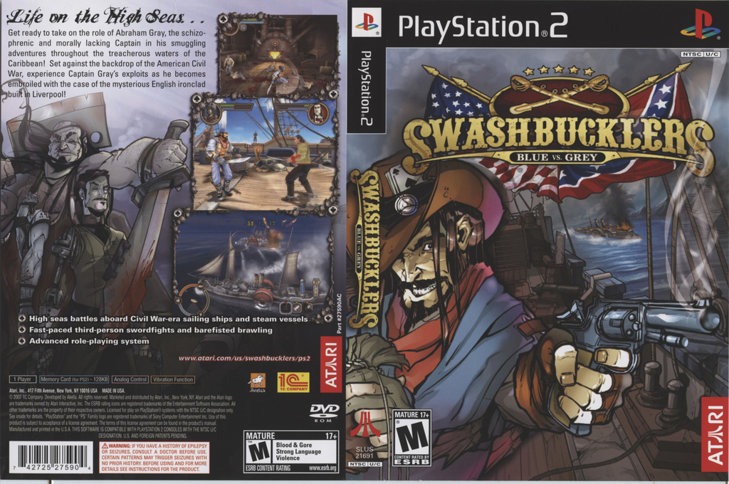 Swashbucklers - Blue Vs. Grey — box-texture (US)