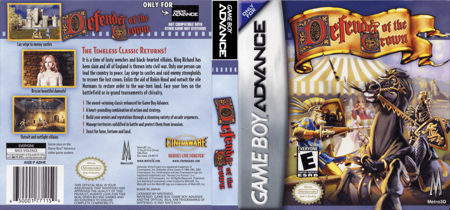 Defender Of The Crown — box-texture (US)