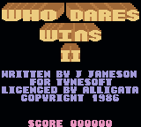 Who Dares Wins II — sstitle (WOR)